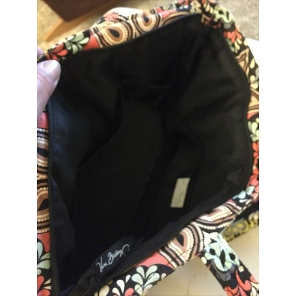 VERA BRADLEY Quilted Floral & Paisley Print Medium Bag W/Matching Wallet CLEAN - Picture 7 of 12